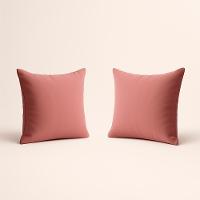 Kit 2 Almofadas Suede Decorativa 42cm Sala Quarto Escritório Rosa - 1