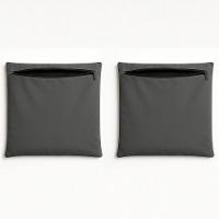 Kit 2 Capas De Almofada Decorativa 42cm Sala Quarto Balaqui Cinza - 1