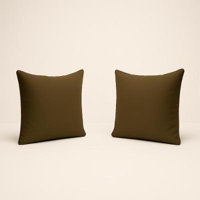 Kit 2 Almofadas Suede Decorativa 42cm Sala Quarto Escritório Marrom