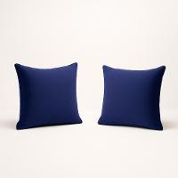 Kit 2 Almofada 42cm Decorativa Suede Fofinha Sofá E Cadeira Azul Marinho - 1