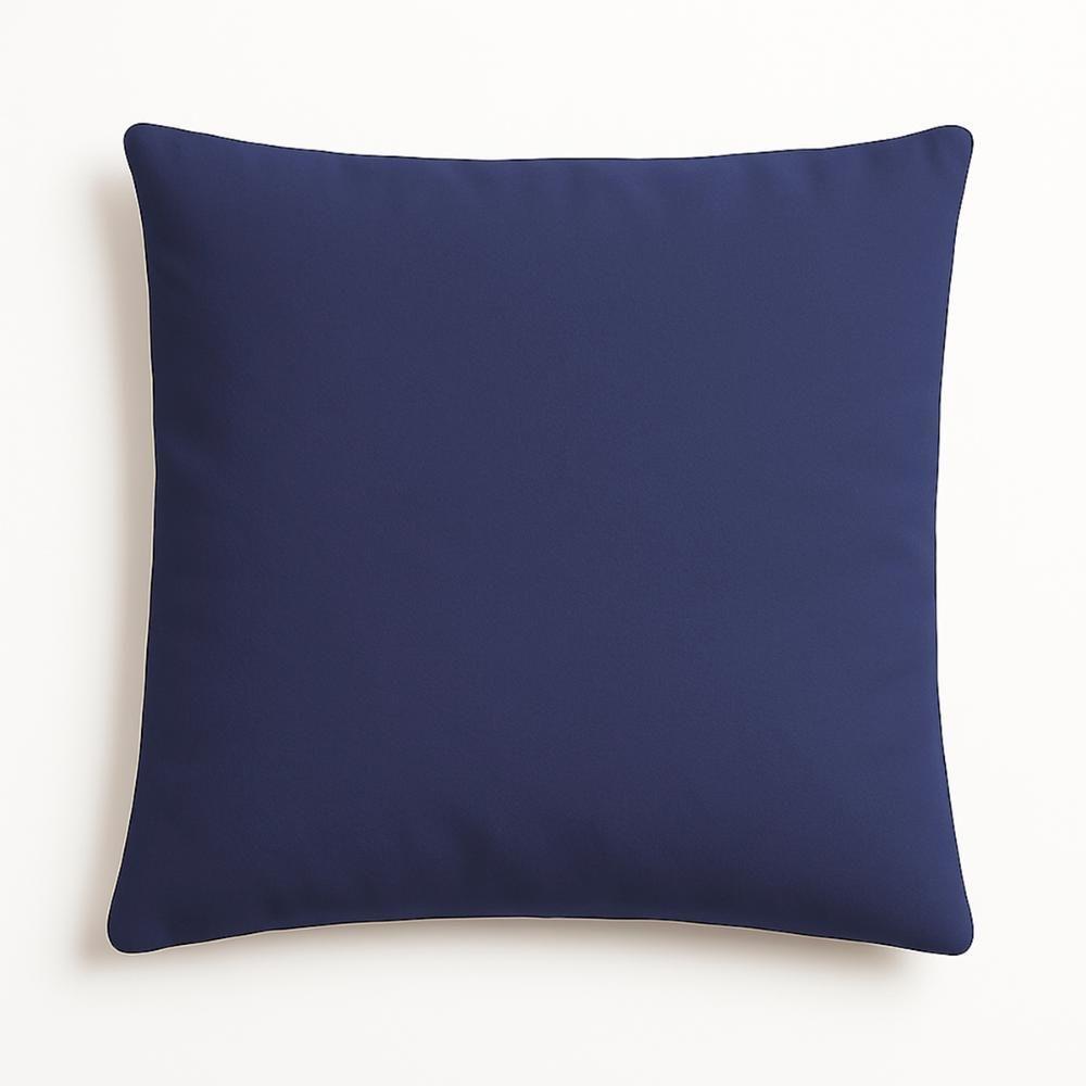 Kit 2 Capas De Almofadas 42cm Suede Sala Ou Quarto Balaqui Azul Marinho - 3