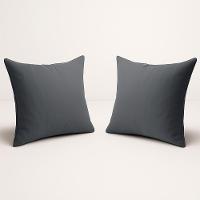 Kit 2 Almofadas Suede Decorativa 42cm Sala Quarto Escritório Cinza - 1