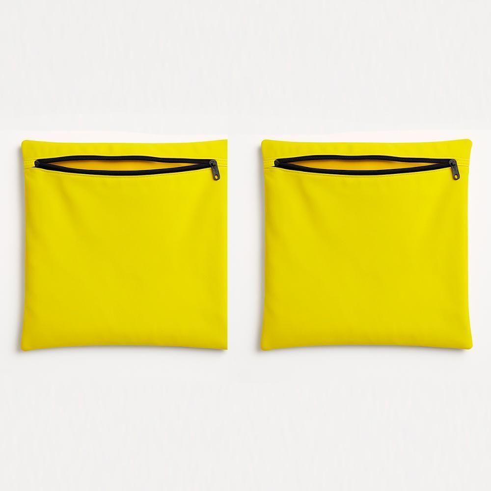 Kit 2 Capas De Almofada Decorativa 42cm Sala Quarto Balaqui Amarelo - 1