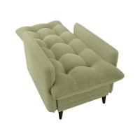 Poltrona De Amamentação Com Puff Montreal Boucle Oliva Matrix Boucle Oliva