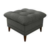 Poltrona De Amamentação Com Puff Montreal Linho Chumbo Matrix Linho Chumbo - 5