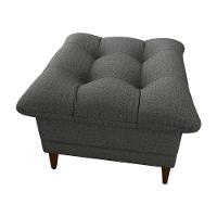 Poltrona De Amamentação Com Puff Montreal Linho Chumbo Matrix Linho Chumbo - 6