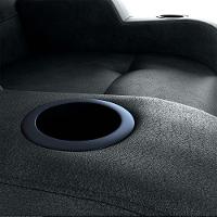 Poltrona Reclinável Do Papaicom Porta Copos Porta Controle Toro Sintetico Rustico Preto Matrix Sintetico Rustico Preto - 5