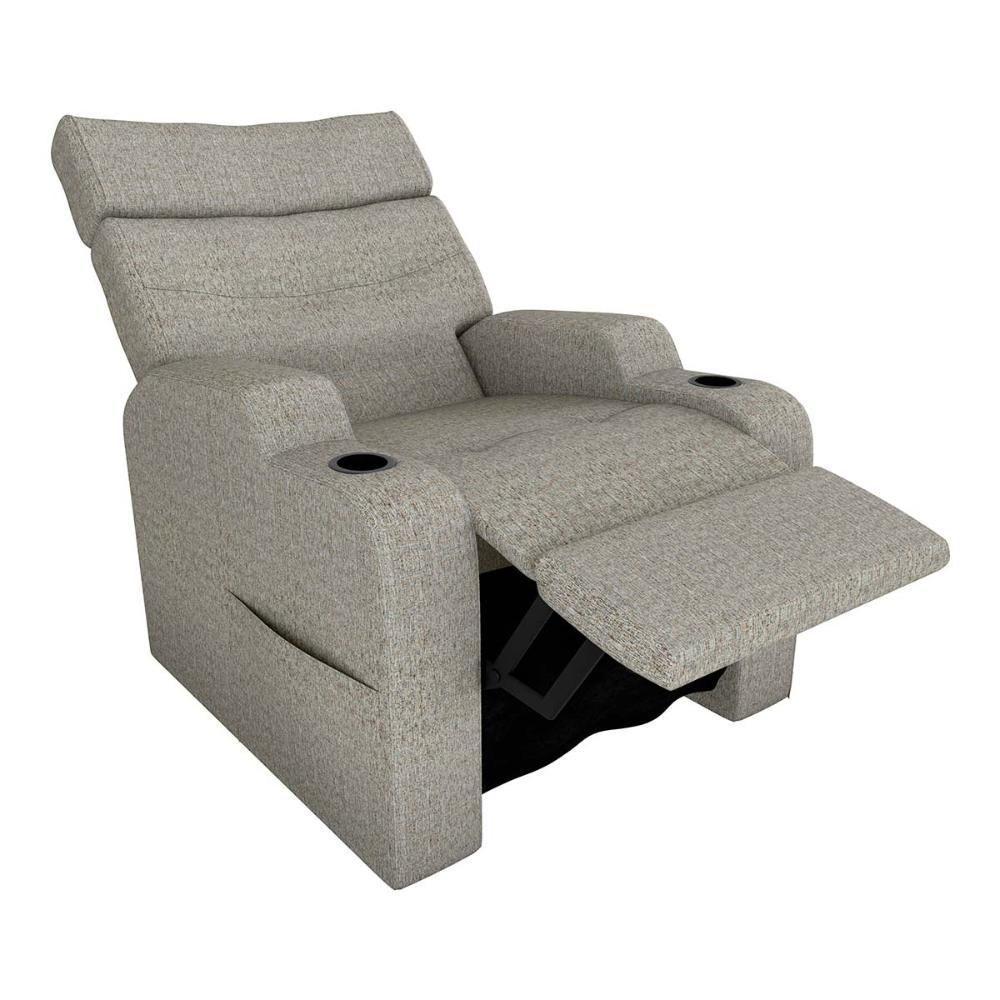 Poltrona Reclinável Do Papaicom Porta Copos Porta Controle Toro Linho Millenium Matrix Linho Millenium - 3