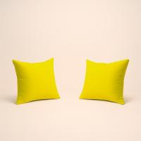 Kit 2 Almofadas 42cm Fofinhas Suede Sala Ou Quarto Balaqui Amarelo - 1