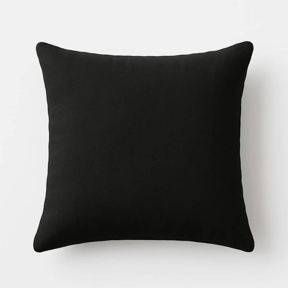 Almofada Cheia 42cm Fofinhas Suede Sala Ou Quarto Balaqui Preto - 2