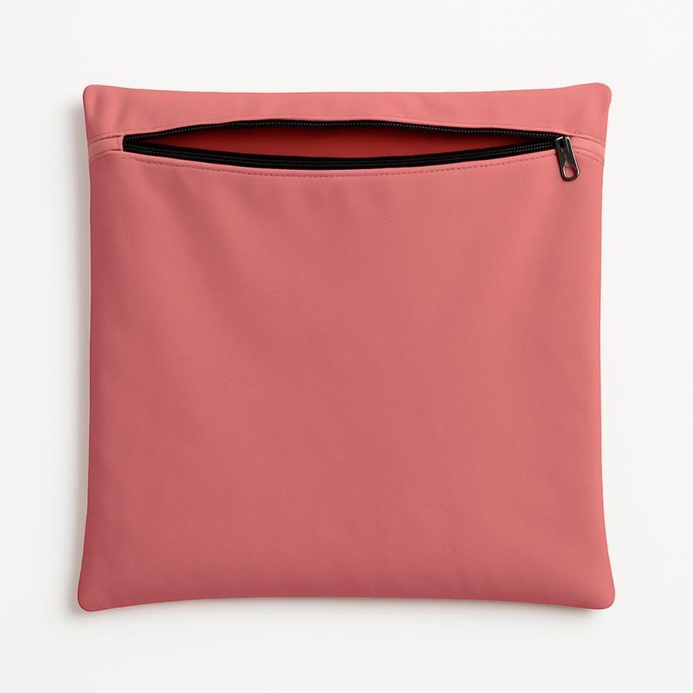 Almofada Capa 42cm Suede Macia Decorativa Sala E Escritório Rosa - 1