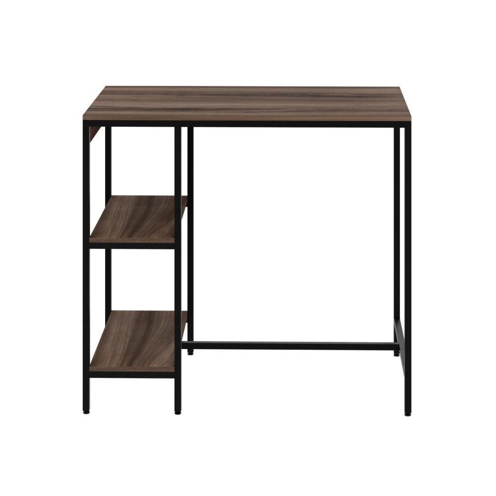 Mesa Bistrô 100x60x92cm C-02banquetas Tub Tucjbi1060.2b Nogal Est.preta Nogal - Est.preta - 4