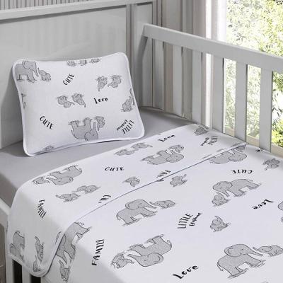 Jogo De Cama Tecebem Mini Cama(montessoriana) Malha 100% Algodão Dom 3 Peças Cinza