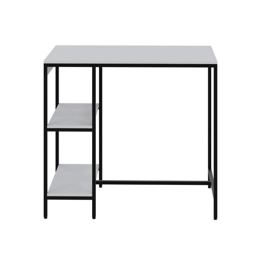 Mesa Bistrô 100x60x92cm C-02banquetas Tub Tucjbi1060.2b Branco Chess Est.preta Branco Chess - Est.preta - 4