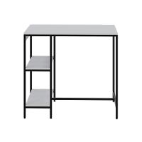 Mesa Bistrô 100x60x92cm C-02banquetas Tub Tucjbi1060.2b Branco Chess Est.preta Branco Chess - Est.preta