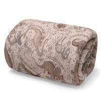 Edredom Buettner Casal Malha 100% Algodão Basic Estampado Dinossauros 180mx220m Bege - 1