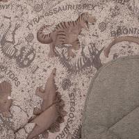 Edredom Buettner Casal Malha 100% Algodão Basic Estampado Dinossauros 180mx220m Bege - 2