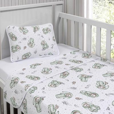 Jogo De Cama Tecebem Mini Cama(montessoriana) Malha 100% Algodão Yan 3 Peças Branco
