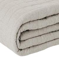 Cobre Leito Tecebem Casal Malha 100% Algodão Lisa 210 X 240cm Trigo - 2