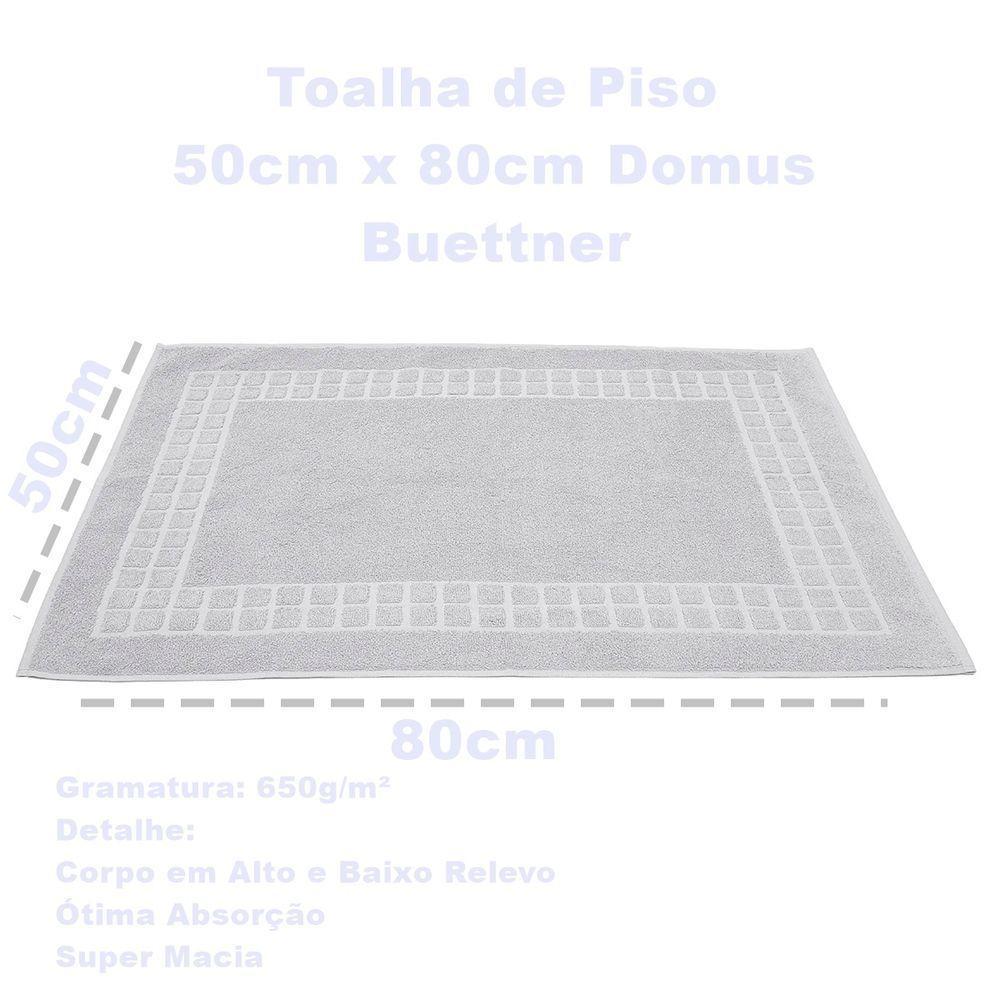 Toalha Piso Buettner Felpudo 100% Algodão Domus 50cmx80cm Prata - 4