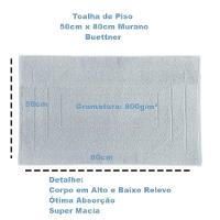 Toalha Piso Buettner Felpudo 100% Algodão Murano 50cmx80cm Prata - 3