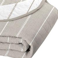 Cobre Leito Tecebem King Malha 100% Algodão Estampado Em Matelassê Omar 240x280m Castanho - 2