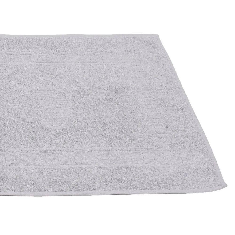 Toalha Piso Buettner Felpudo 100% Algodão Pezinhos 45cmx70cm Prata - 2