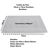 Toalha Piso Buettner Felpudo 100% Algodão Pezinhos 45cmx70cm Prata - 3
