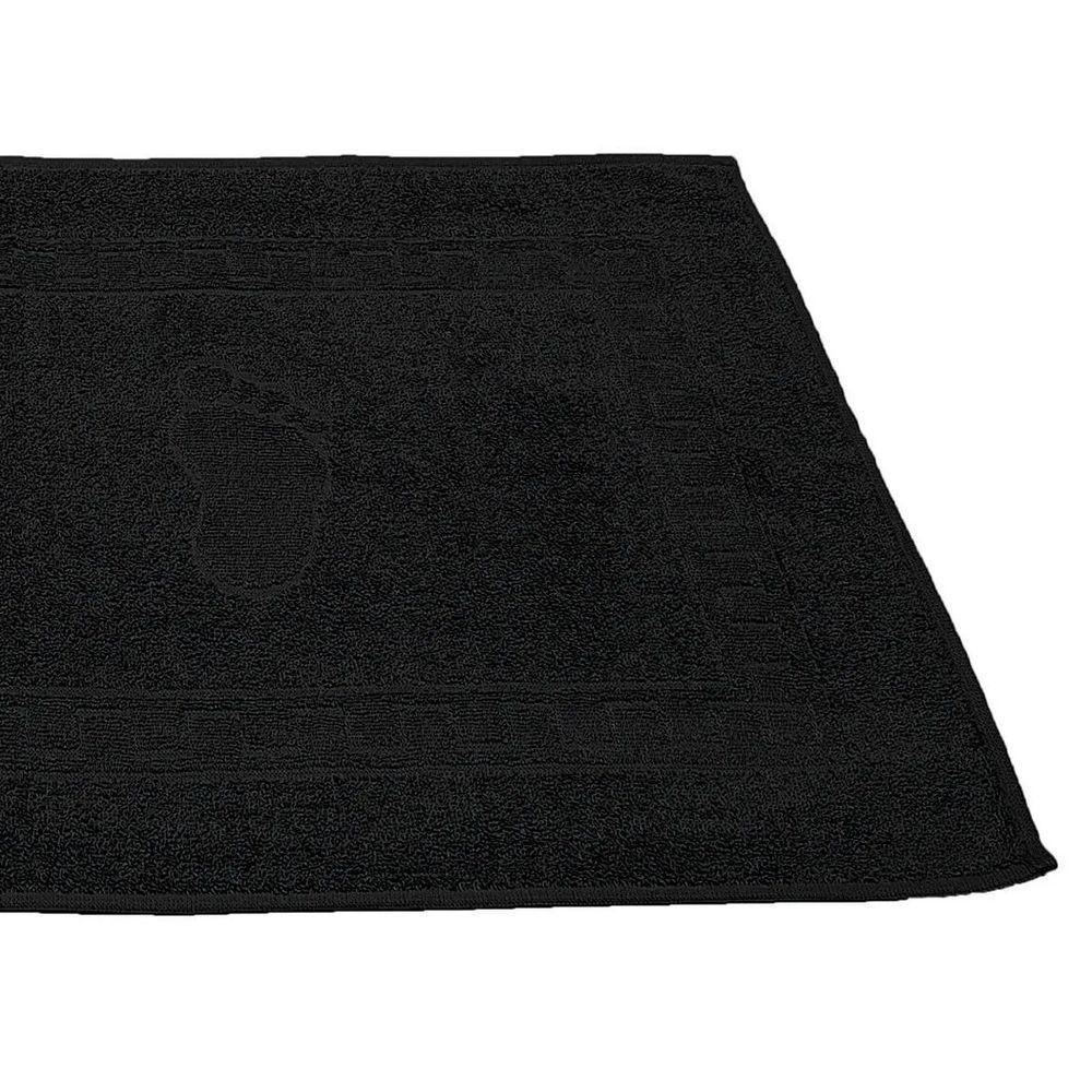 Toalha Piso Buettner Felpudo 100% Algodão Pezinhos 45cmx70cm Preto - 2