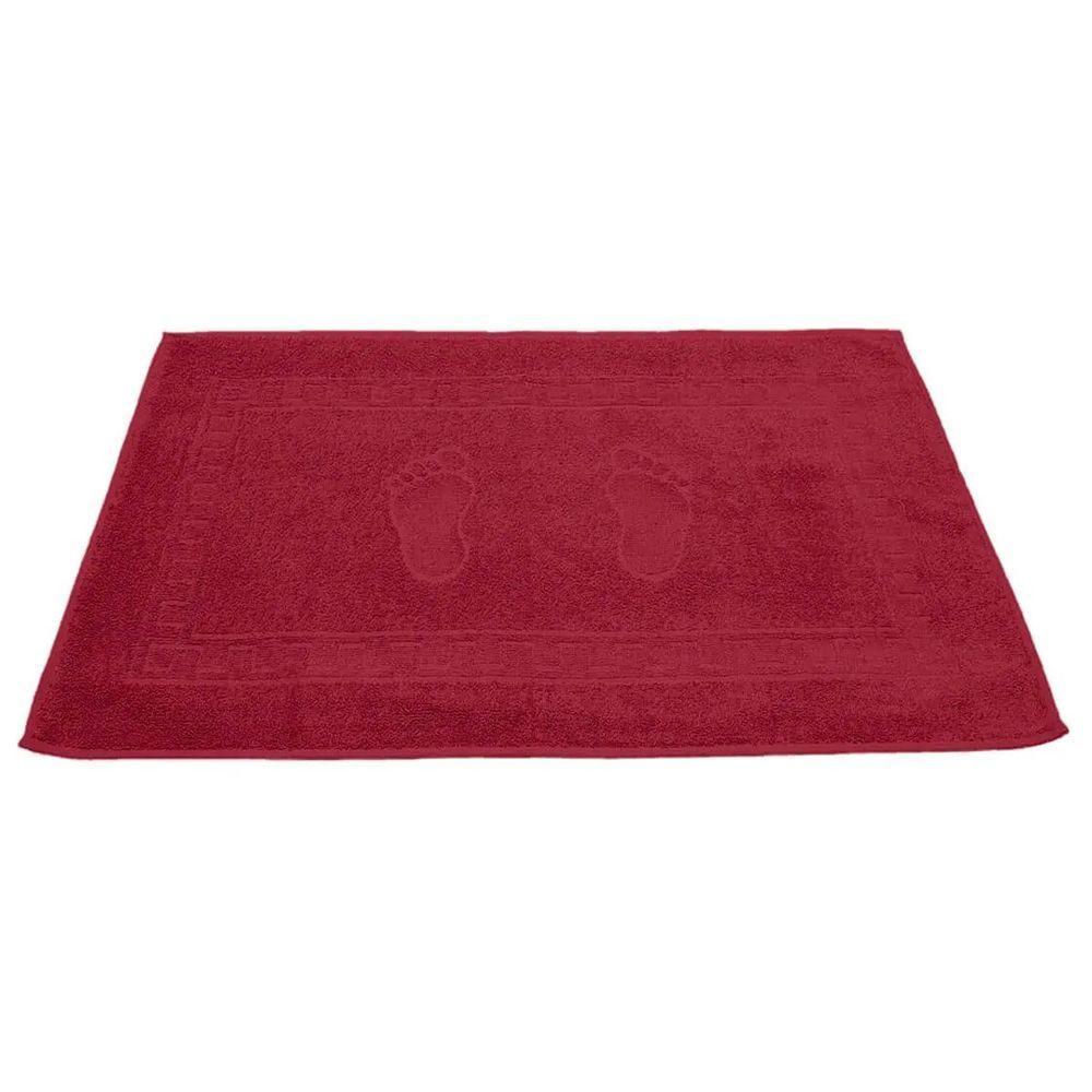 Toalha Piso Buettner Felpudo 100% Algodão Pezinhos 45cmx70cm Chilli - 1