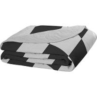 Cobre Leito Tecebem Solteiro Malha 100% Algodão Estampado Em Matelassê Eric 170x240m Cinza - 1