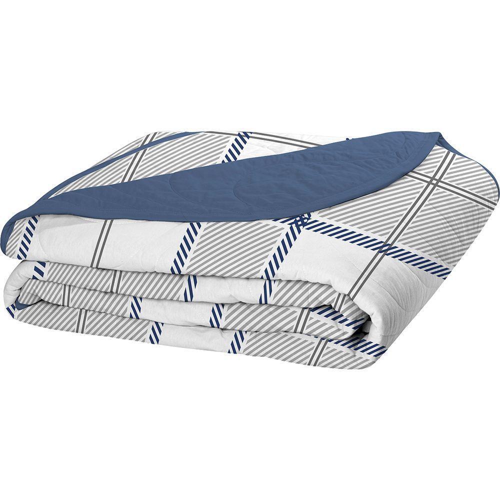 Cobre Leito Tecebem Solteiro Malha 100% Algodão Estampado Em Matelasse Adam 170 X 240cm Mediterrâneo - 1