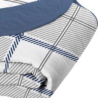 Cobre Leito Tecebem Solteiro Malha 100% Algodão Estampado Em Matelasse Adam 170 X 240cm Mediterrâneo - 2