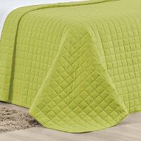 Kit Cobre Leito Colcha Eden Queen 3 Peças Percal 150 Fios 100% Algodão - Verde Pistache - 3