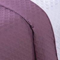 Cobre Leito Casal Padrão Milão Dupla Face Micropercal 200 Fios 3 Peças - Rose Cassis - 2