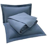 Kit Cobre Leito Colcha Jade King 3 Peças Percal 300 Fios Clássico - Azul Marinho - 100% Poliéster - 2