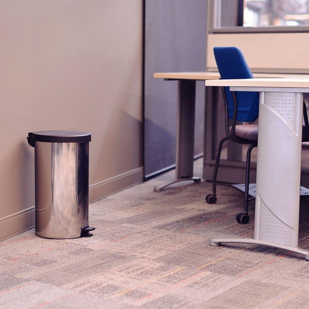 Lixeira Tramontina New Com Pedal 20l Redonda Inox Polido Aço Inox Polido - 6