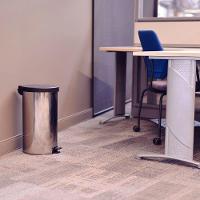 Lixeira Tramontina New Com Pedal 20l Redonda Inox Polido Aço Inox Polido - 6