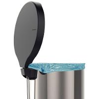 Lixeira Tramontina New Com Pedal 30l Redonda Inox Polido Aço Inox Polido - 2