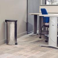 Lixeira Tramontina New Com Pedal 30l Redonda Inox Polido Aço Inox Polido - 5