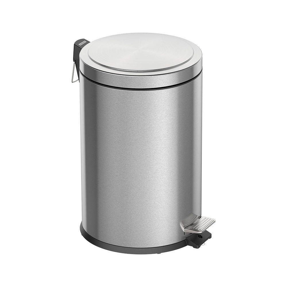 Lixeira Tramontina Brasil Plus Com Pedal 20l Redonda Scotch Brite Unica - 1