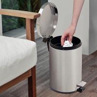 Lixeira Tramontina Brasil Plus Com Pedal 12l Redonda Scotch Brite Unica - 5