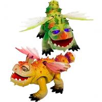 Dupla Brinquedo Infantil Dragão Dinossauro Com Movimento Luz - 1