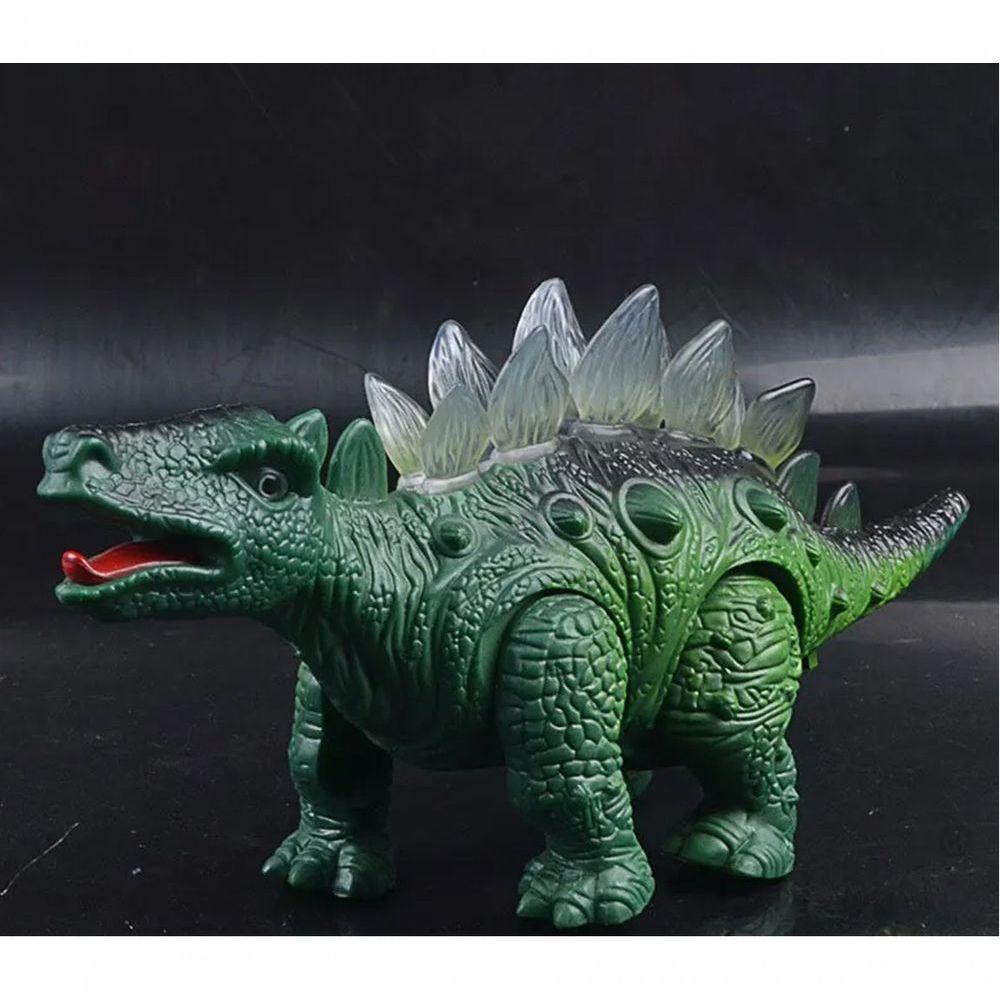 Dinossauro Estegossauro Elétrico Som Luzes E Movimento Verde - 4