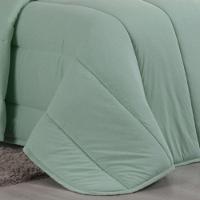 Edredom Cobertor Casa Scarpa Sonnet Queen Malha Lisa Dupla Face 100% Algodão - Verde Claro - 3