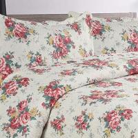 Kit Cobre Leito Colcha Mix King Estampado Dupla Face Floral 3 Peças - Maracris - 2