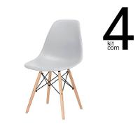 Conjunto 4 Cadeiras Eames Dsw Cinza - 1