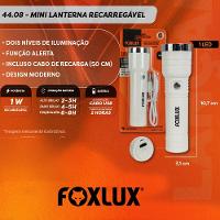 Mini Lanterna Recarregável 1 Led Com Zoom Foxlux - 5