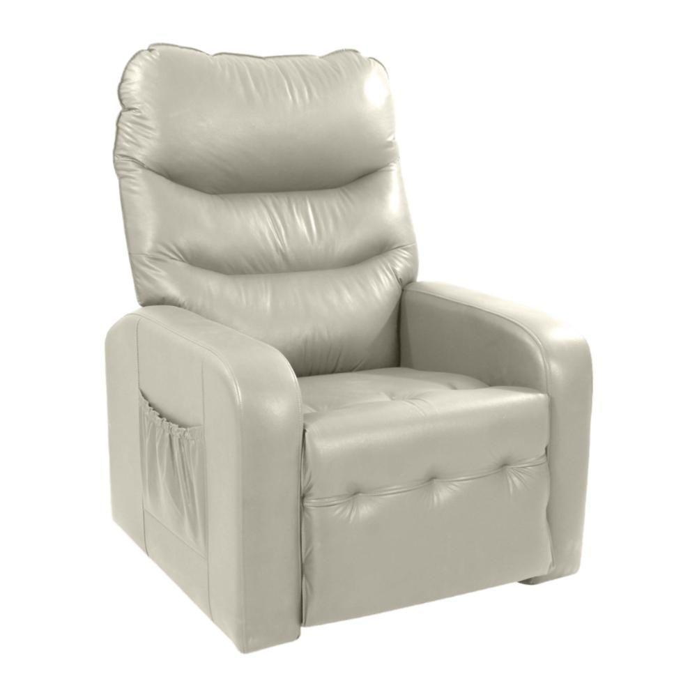 Poltrona Reclinável Para Descanso Rodes Corino Bege - 4