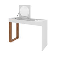 Escrivaninha Penteadeira Com Espelho Midletown Branco Fosco Cinamomo - 2